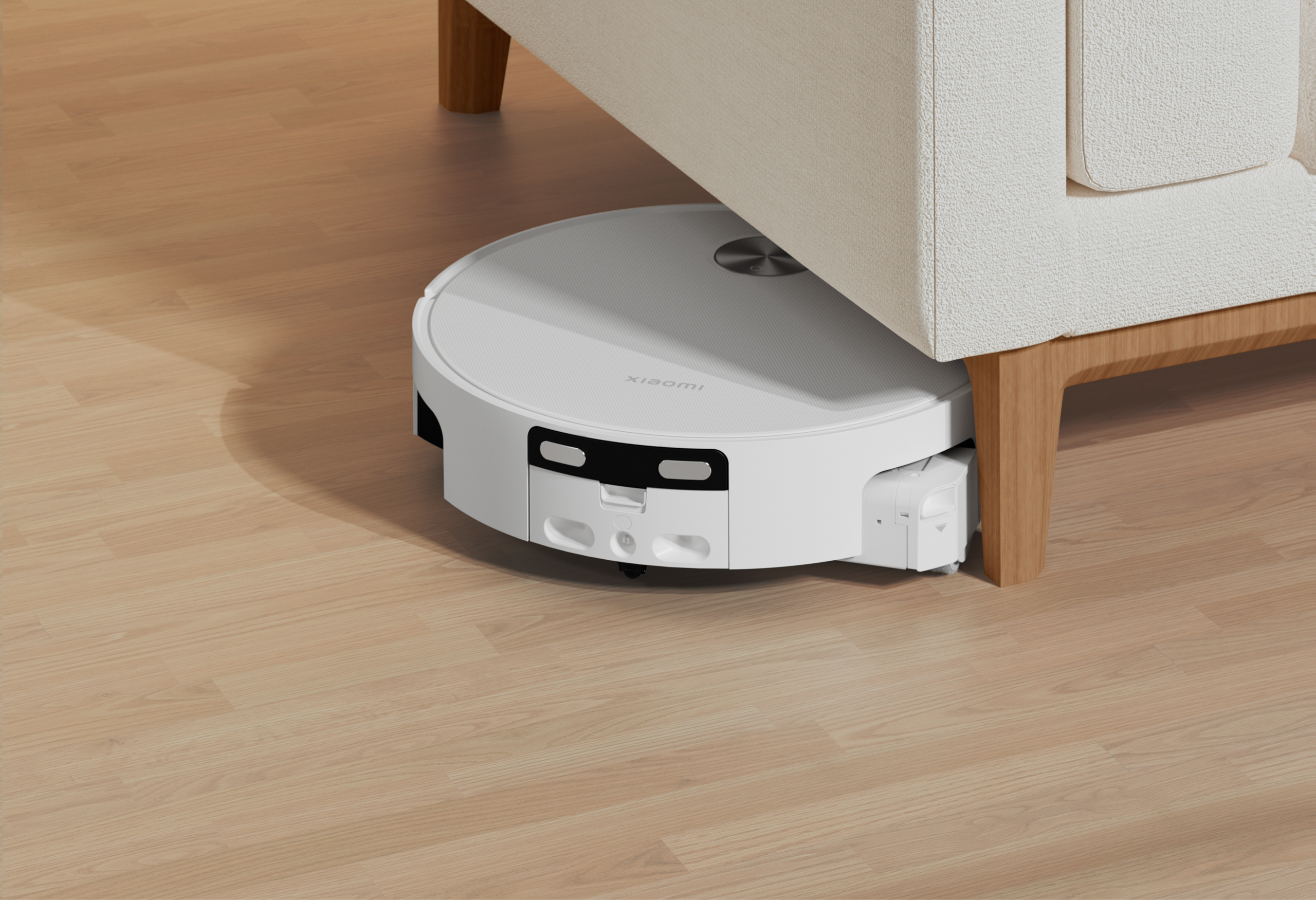 Xiaomi Robot Vacuum 6 влиза под диван благодарение на корпуса от 9 см