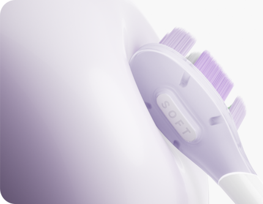 Soft глава с лилави власинки за Mijia Smart Servo-oscillation Electric Toothbrush Pro