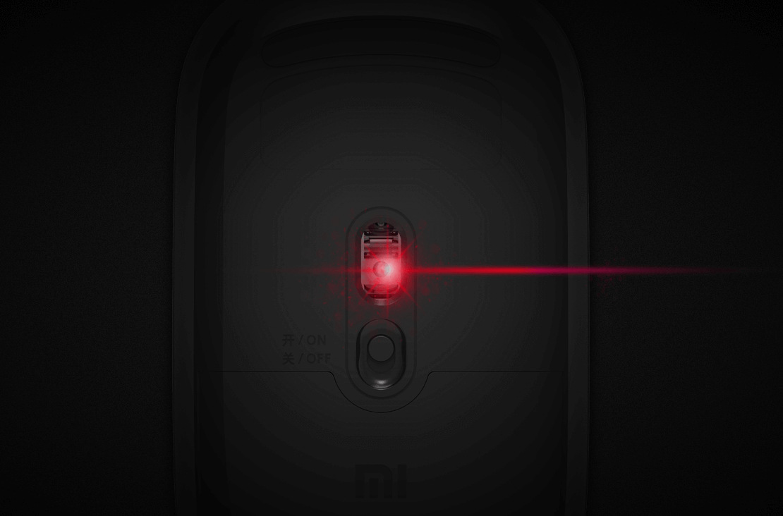 Прецизният 1000 DPI сензор от долната страна на мишката Xiaomi