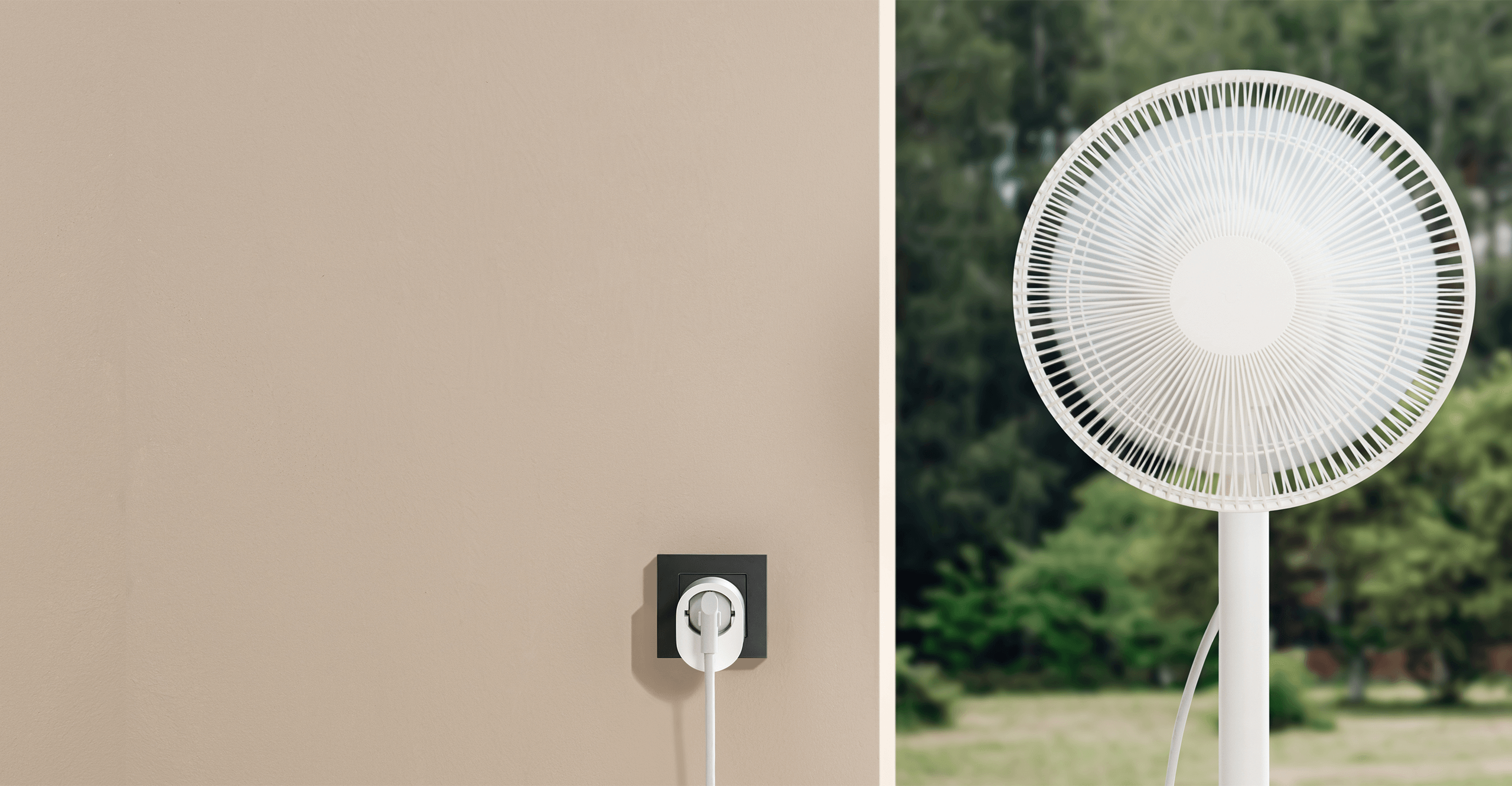 Вентилатор, захранван през Xiaomi Smart Plug 2 (Wi-Fi) на стенен контакт