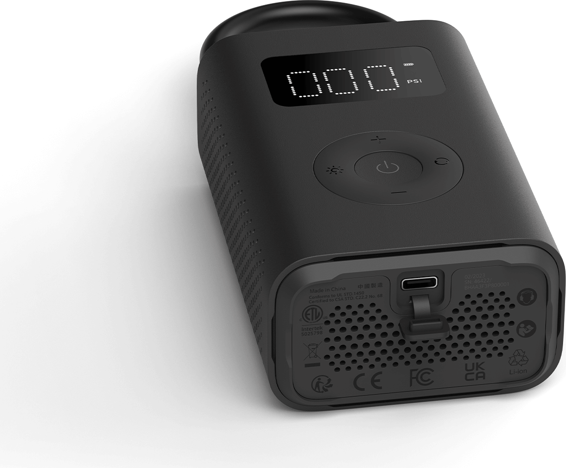 Порт Type-C за зареждане на Xiaomi Portable Electric Air Compressor 2