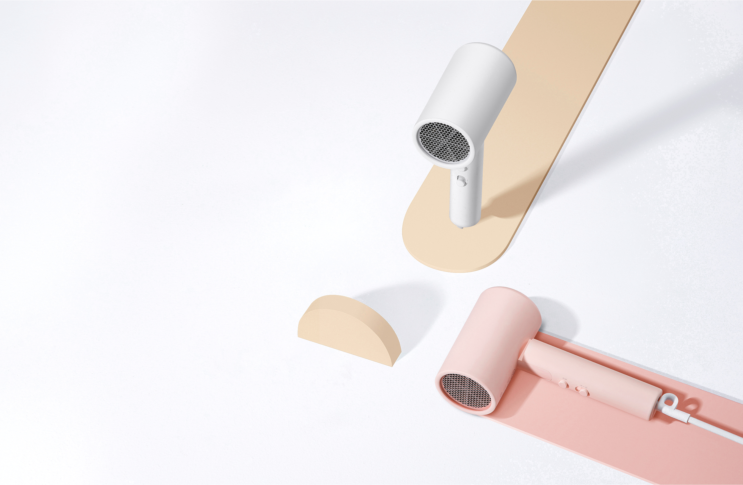 Сешоар Xiaomi Compact Hair Dryer H101 в цветове Pink и White