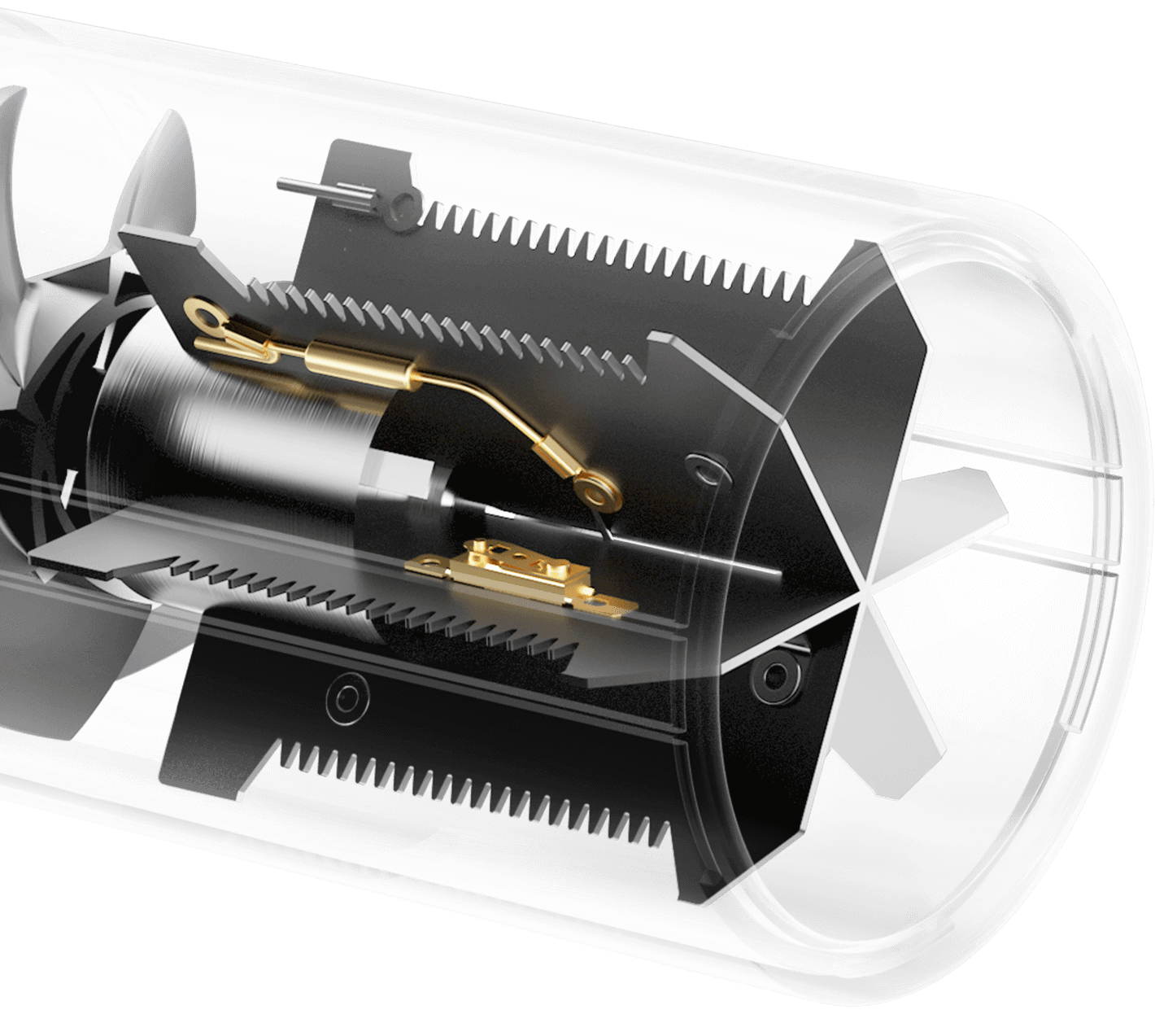 Вътрешна конструкция на Xiaomi Compact Hair Dryer H101 със защита от прегряване