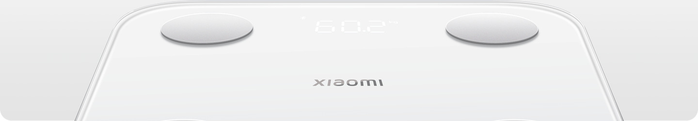 Дисплеят на Xiaomi Body Composition Scale S400 показва тегло 60,2 кг