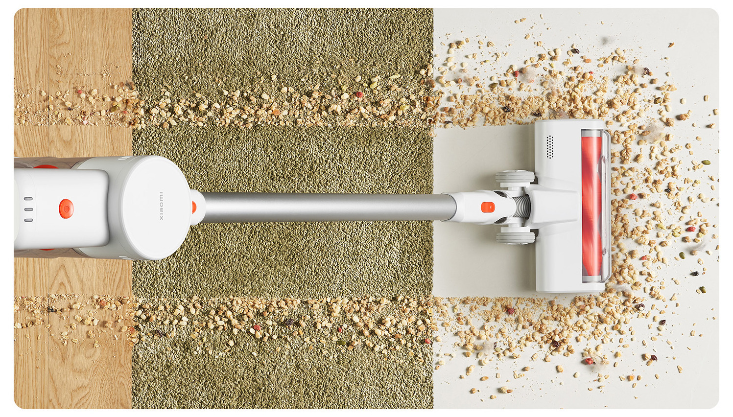 Xiaomi Vacuum Cleaner G20 Lite EU почиства паркет, изтривалка и килим с една четка