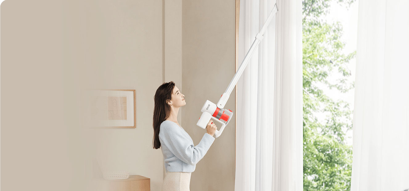 Почистване на пердета с удължителния прът на Xiaomi Vacuum Cleaner G20 Lite EU
