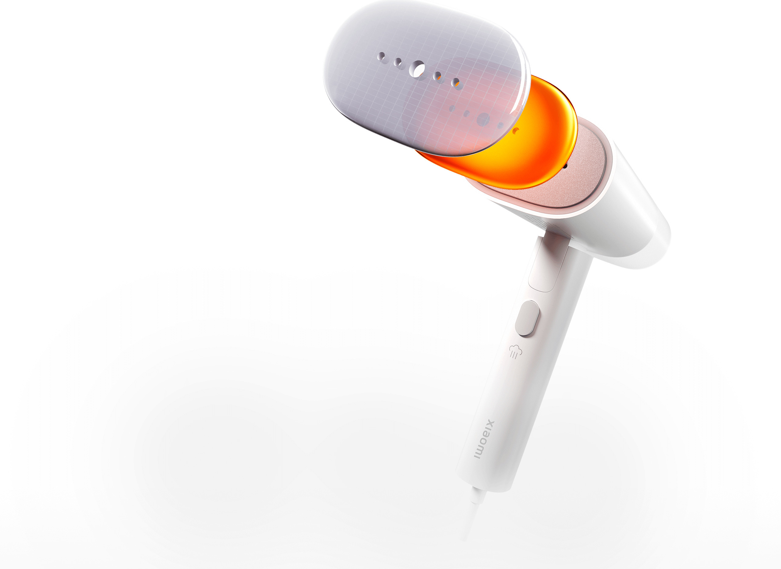 Нагрятата алуминиева плоча с керамично покритие на Xiaomi Handheld Garment Steamer