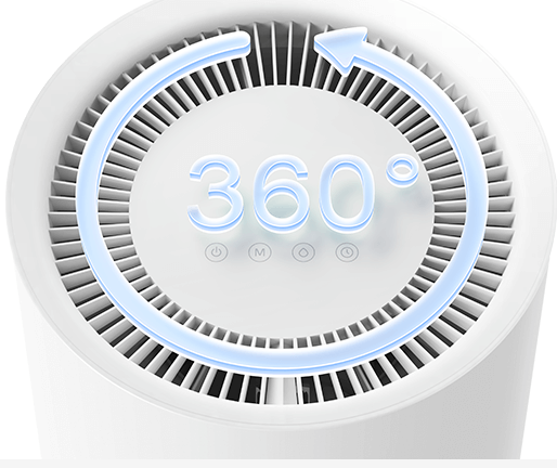 360° изход за въздух в горната част на Xiaomi Smart Dehumidifier Lite