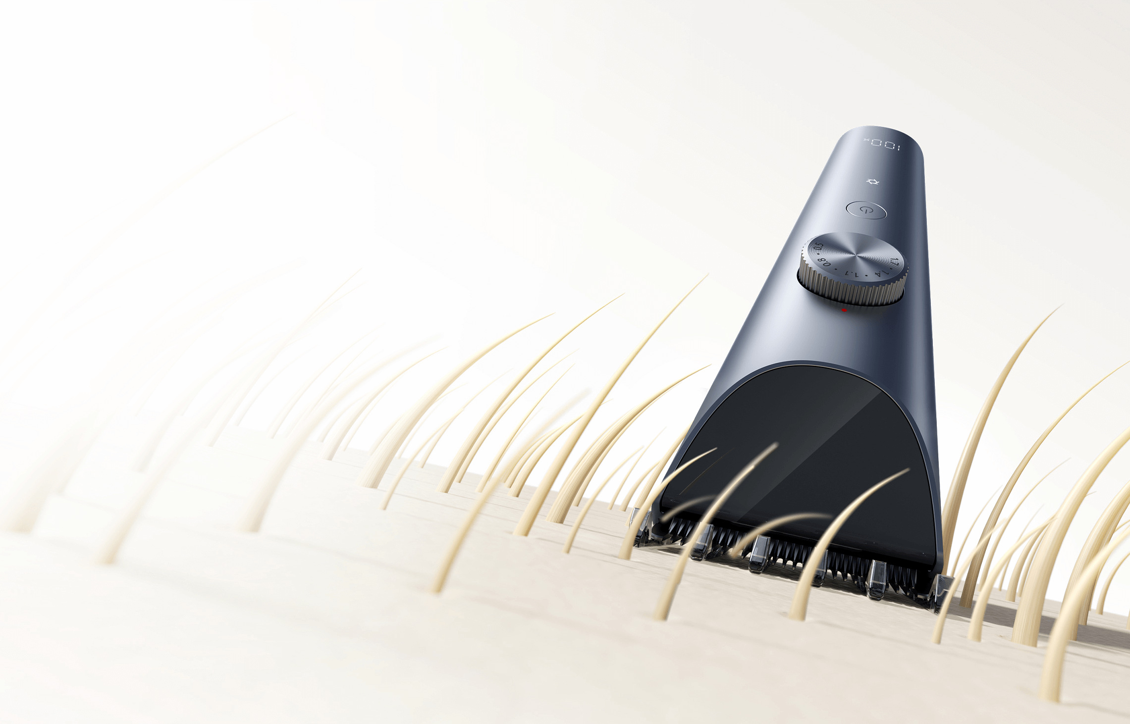 Xiaomi Hair Clipper 2 подстригва коса с поставен гребен-приставка