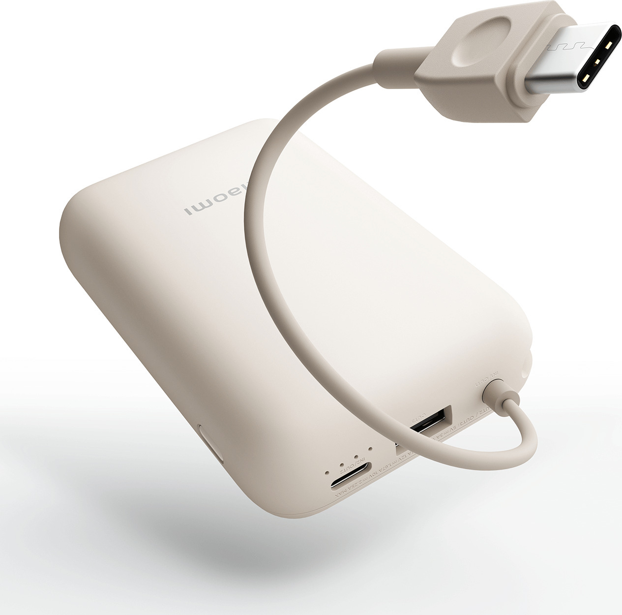 Вграден Type-C кабел на външна батерия Xiaomi Power Bank 10000mAh (Integrated Cable)