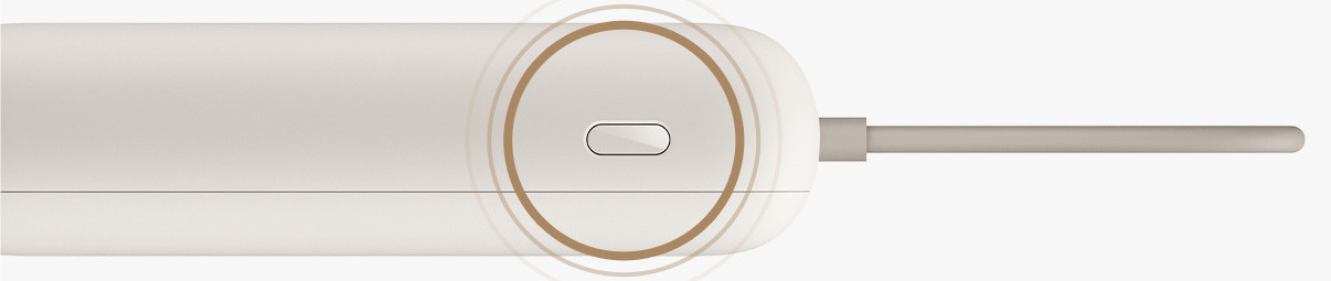 Бутон за проверка на батерията и режим на слаб ток на Xiaomi Power Bank 10000mAh (Integrated Cable)