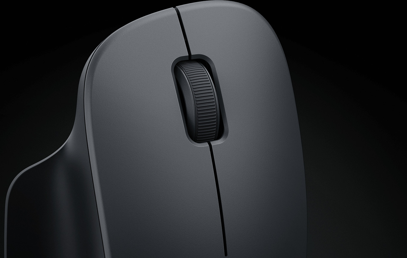 Матовата повърхност и големите бутони на Xiaomi Wireless Mouse Comfort Edition