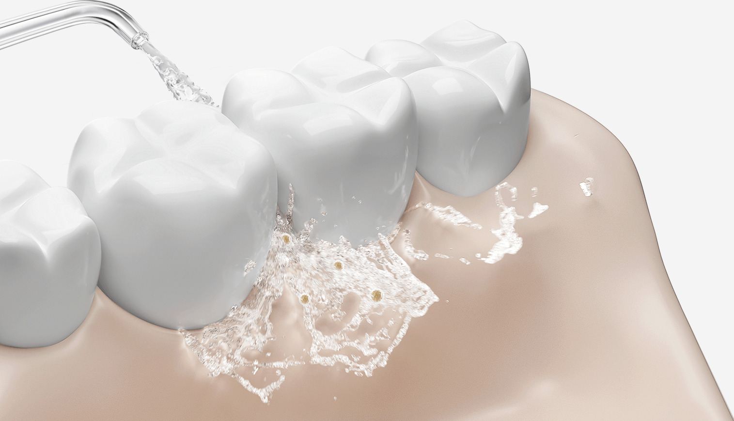 Импулсен воден поток на Xiaomi Water Flosser 2 почиства между зъбите