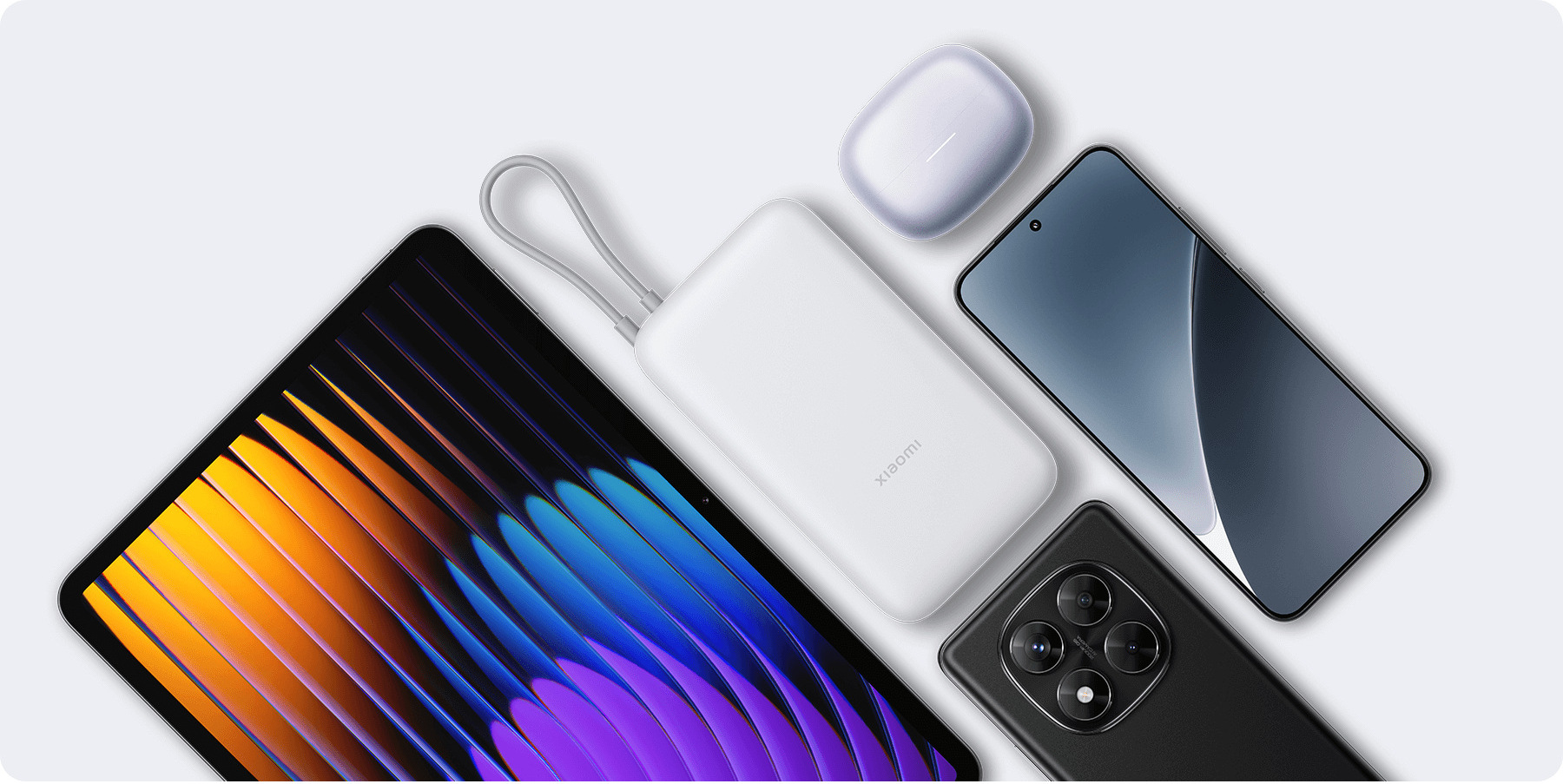 Xiaomi Power Bank 20000mAh (Integrated Cable) до таблет, смартфон и безжични слушалки