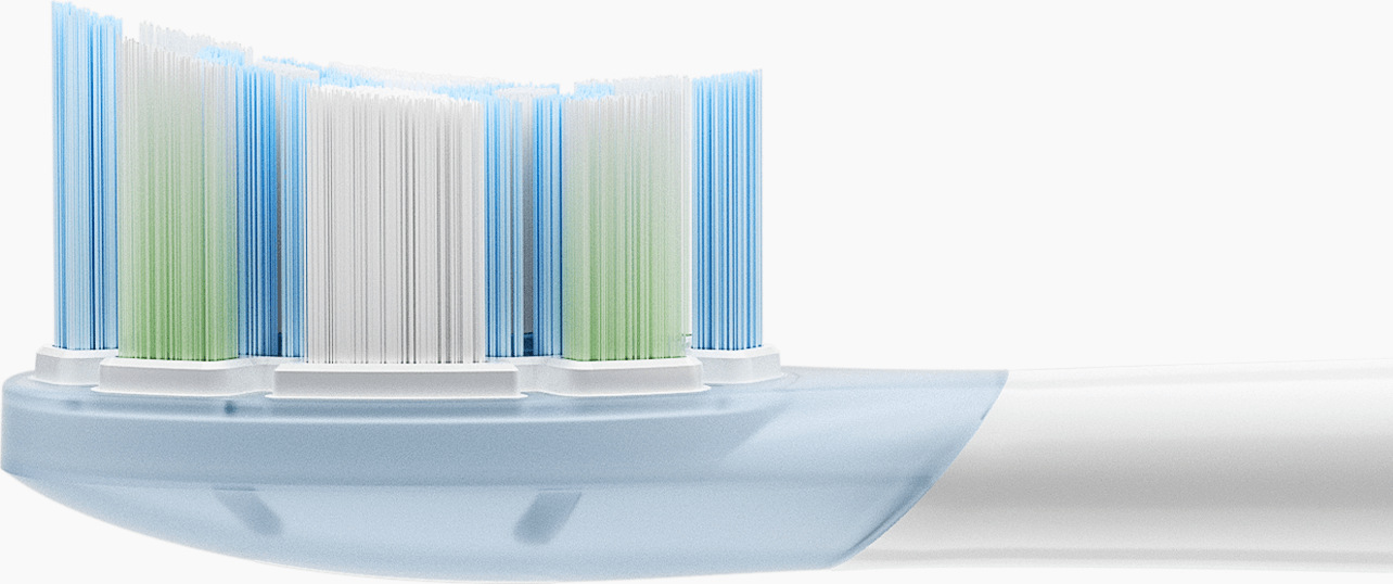 Профил на глава Xiaomi Oscillation Electric Toothbrush Replacement Heads със зелени влакна индикатор за смяна