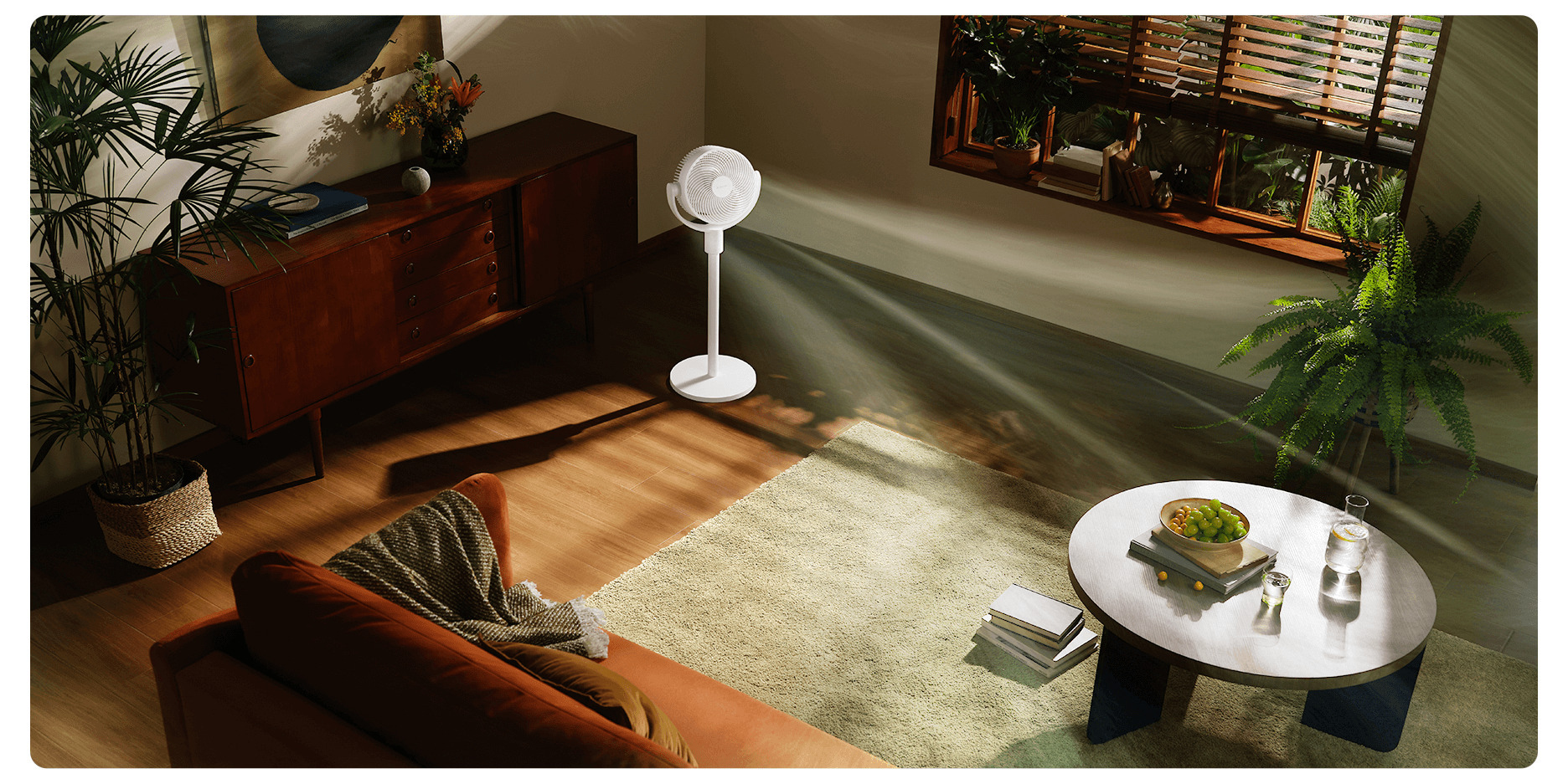 Кръстосано проветряване с Xiaomi Smart Standing Air Circulation Fan