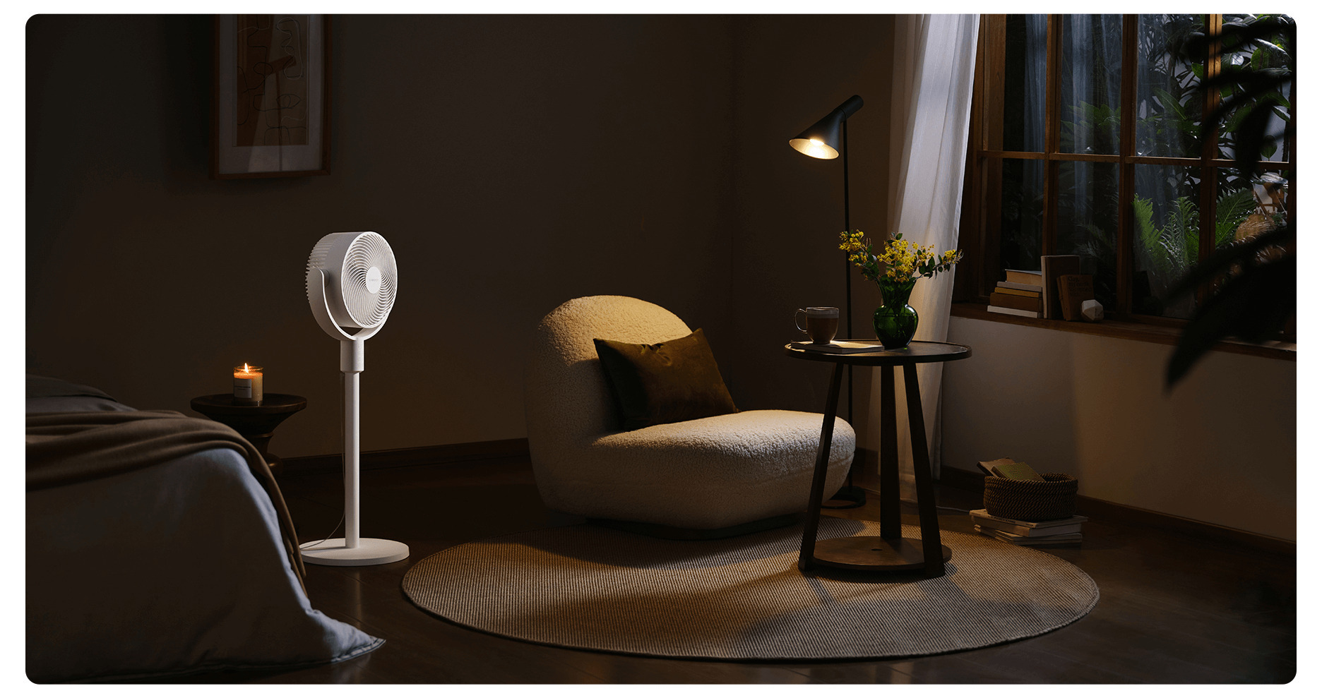 Тиха нощна работа на Xiaomi Smart Standing Air Circulation Fan
