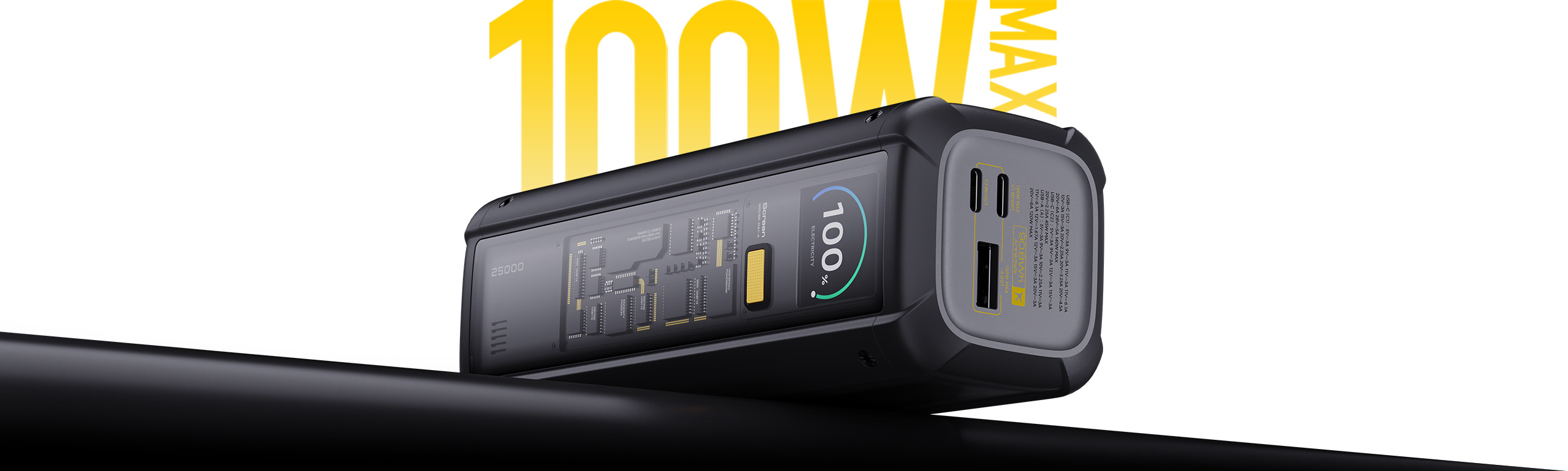 Двупосочно USB-C зареждане на Xiaomi 212W HyperCharge Power Bank 25000mAh