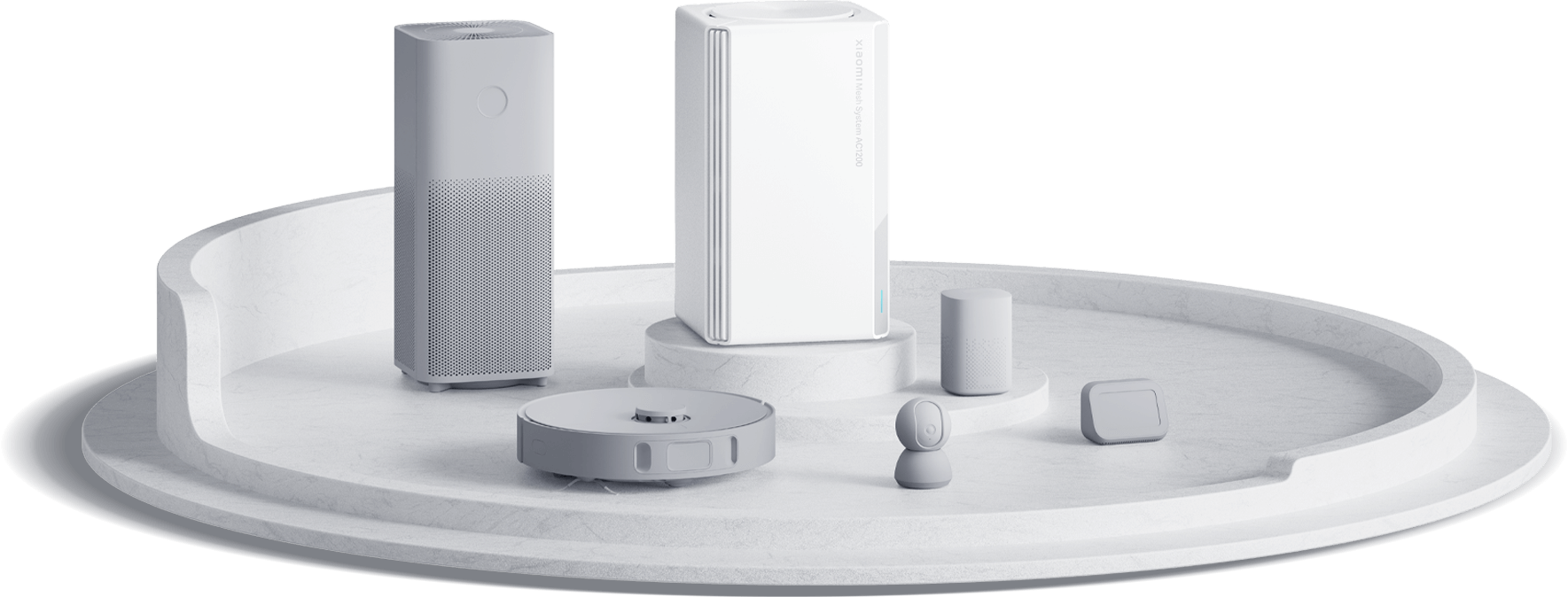 Xiaomi Mesh System AC1200 сред смарт устройства на Xiaomi