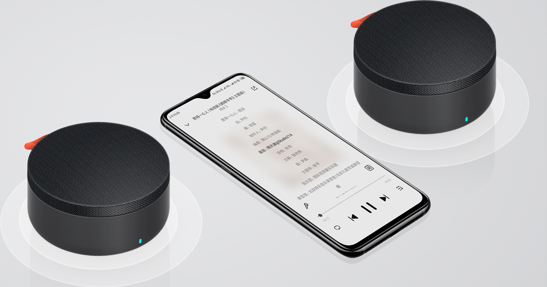 Две колонки Mi Portable Bluetooth Speaker в безжична стерео двойка до смартфон