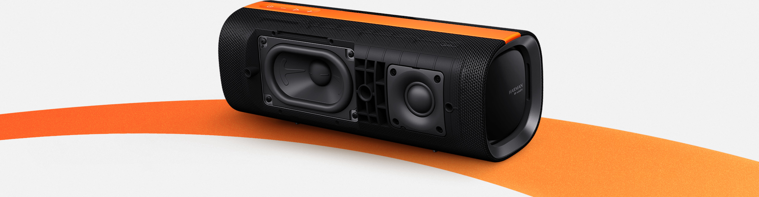 Разрез на Xiaomi Sound Party с 35 W нискочестотен и 15 W високочестотен говорител