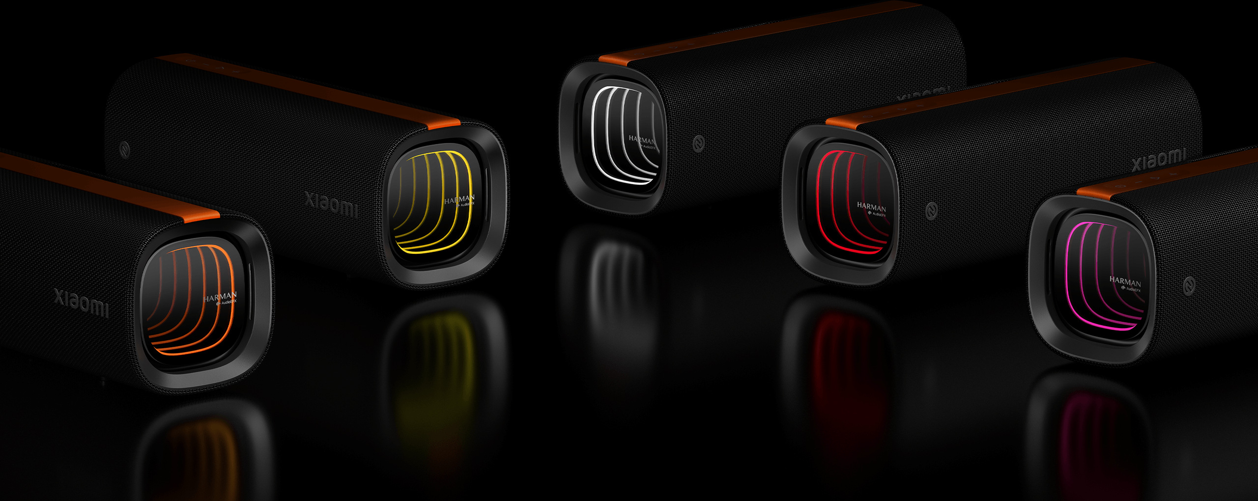 3D цветната подсветка на Xiaomi Sound Party в различни цветове