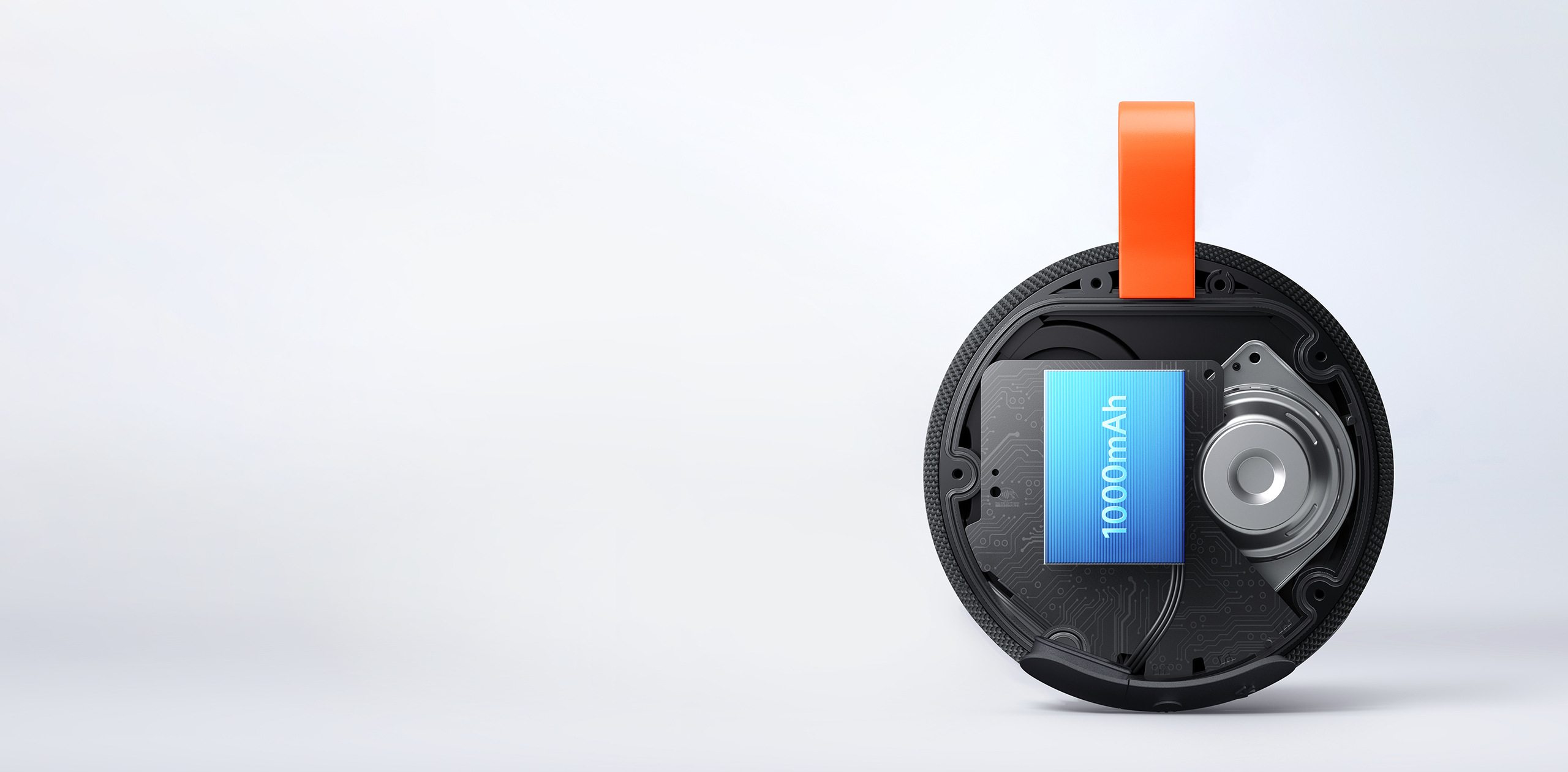Вътрешна структура на Xiaomi Bluetooth Speaker Essential с батерия 1000 mAh